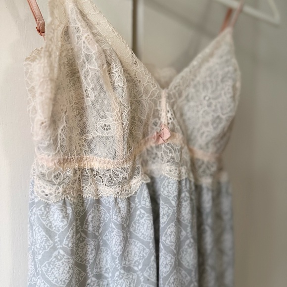 Eberjey Lace Trim Y2K Modal Babydoll Top & PJ Cami Top - Picture 3 of 4